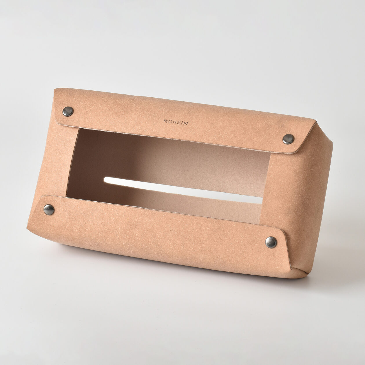 TISSUE COVER recycled leather bottom