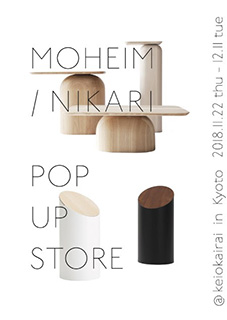 MOHEIM / NIKARI JOINT POP-UP STORE at keiokairai