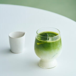lifestyle GOBLET with green tea latte